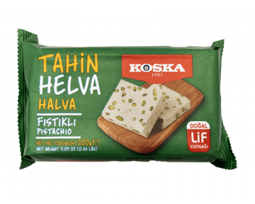 Халва турецкая кунжутная с фисташкой "Koska" 200 гр