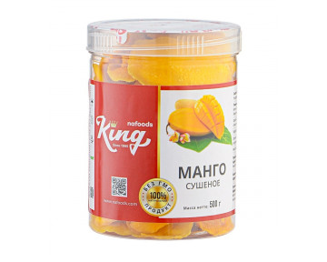 Манго сушеное  "King" (в банке) 0.5 кг